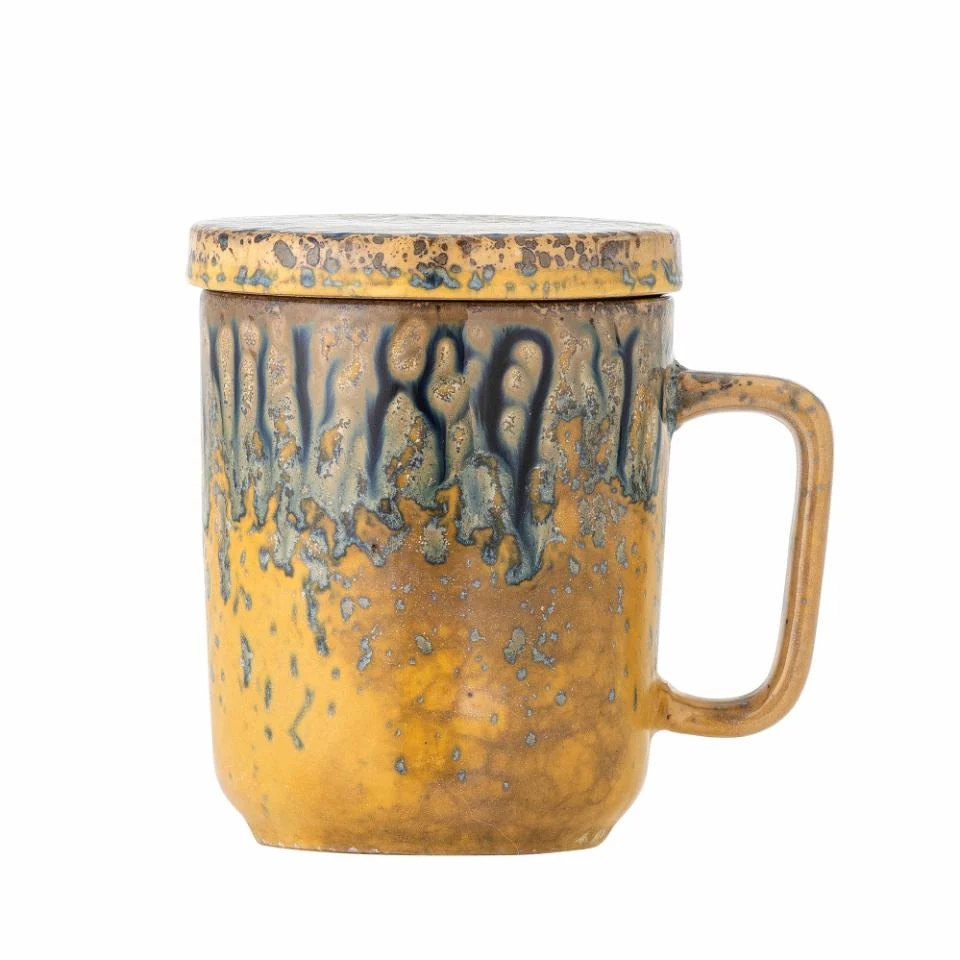 Bloomingville Чаена чаша Жълт Stoneware