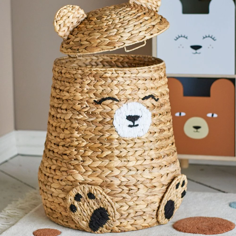 Bloomingville Кошница за играчки Timone nature, воден зюмбюл