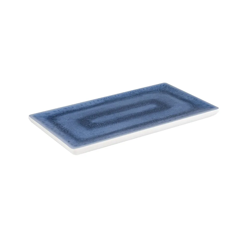 (6 бр.) Гастронорм тава GN 1/3 - BLUE OCEAN - Меламин - 325x176mm - Височина: 20mm - Бяло/синьо
