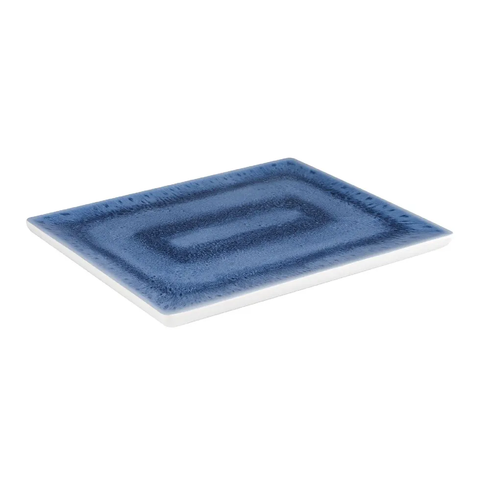 (6 бр.) Меламиново плато GN 1/2 - BLUE OCEAN - Меламин - 325x265mm - Височина: 20mm - Бял/Син