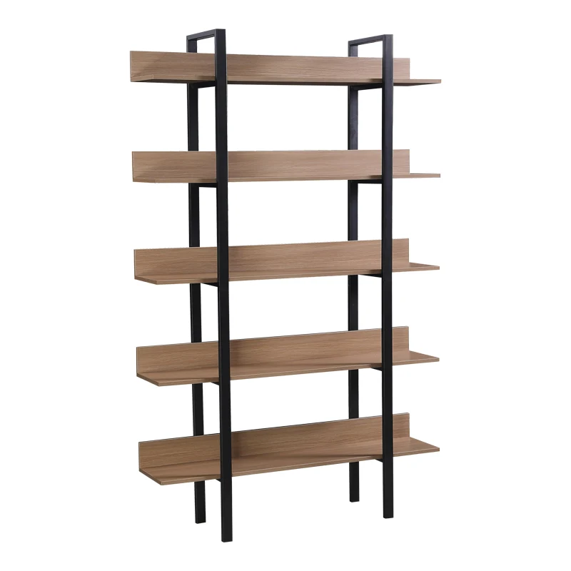 Библиотека Boderta в цвят sonoma-black 120x30x190см
