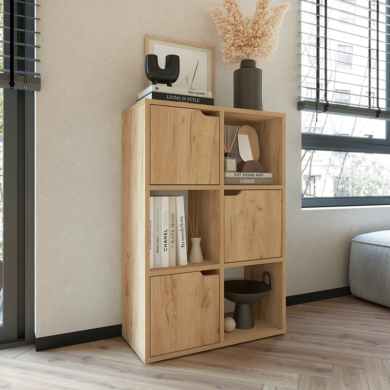Етажерка Bookel в цвят дъб 59.5x27.5x89см