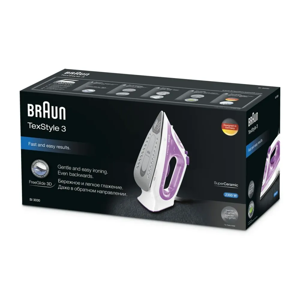 Парна ютия Braun TexStyle 3 SI 3030 2300 W 2300 W