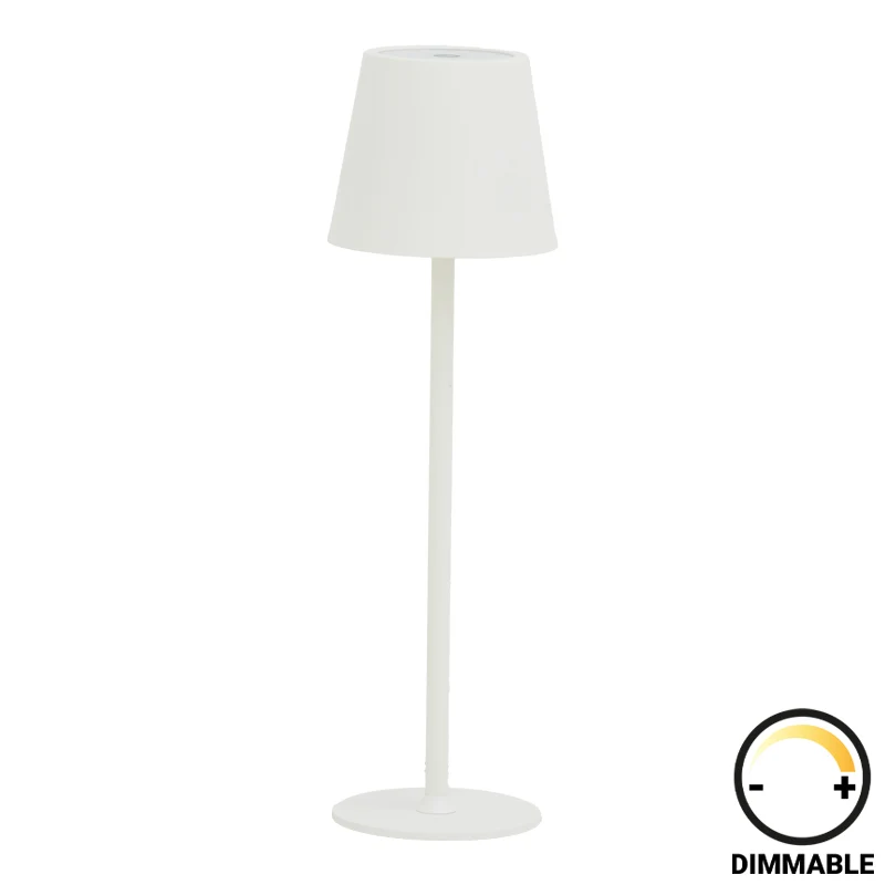 Brave Ι LED сензорна настолна лампа бял цвят D11.5x37cм