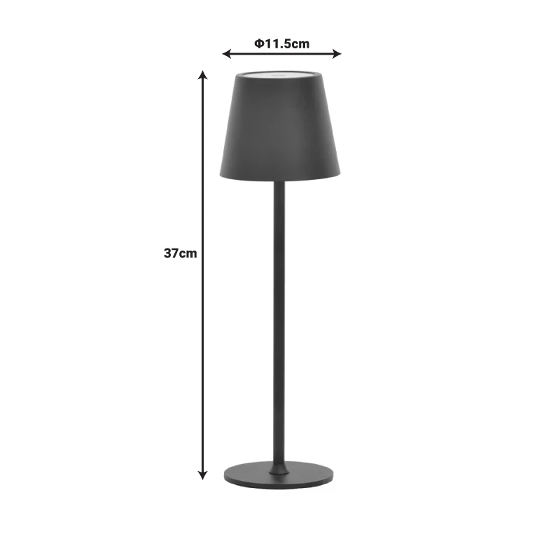 Brave Ι LED сензорна настолна лампа бял цвят D11.5x37cм
