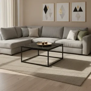 Холна маса BRAYLEN черен цвят 75x75x43см