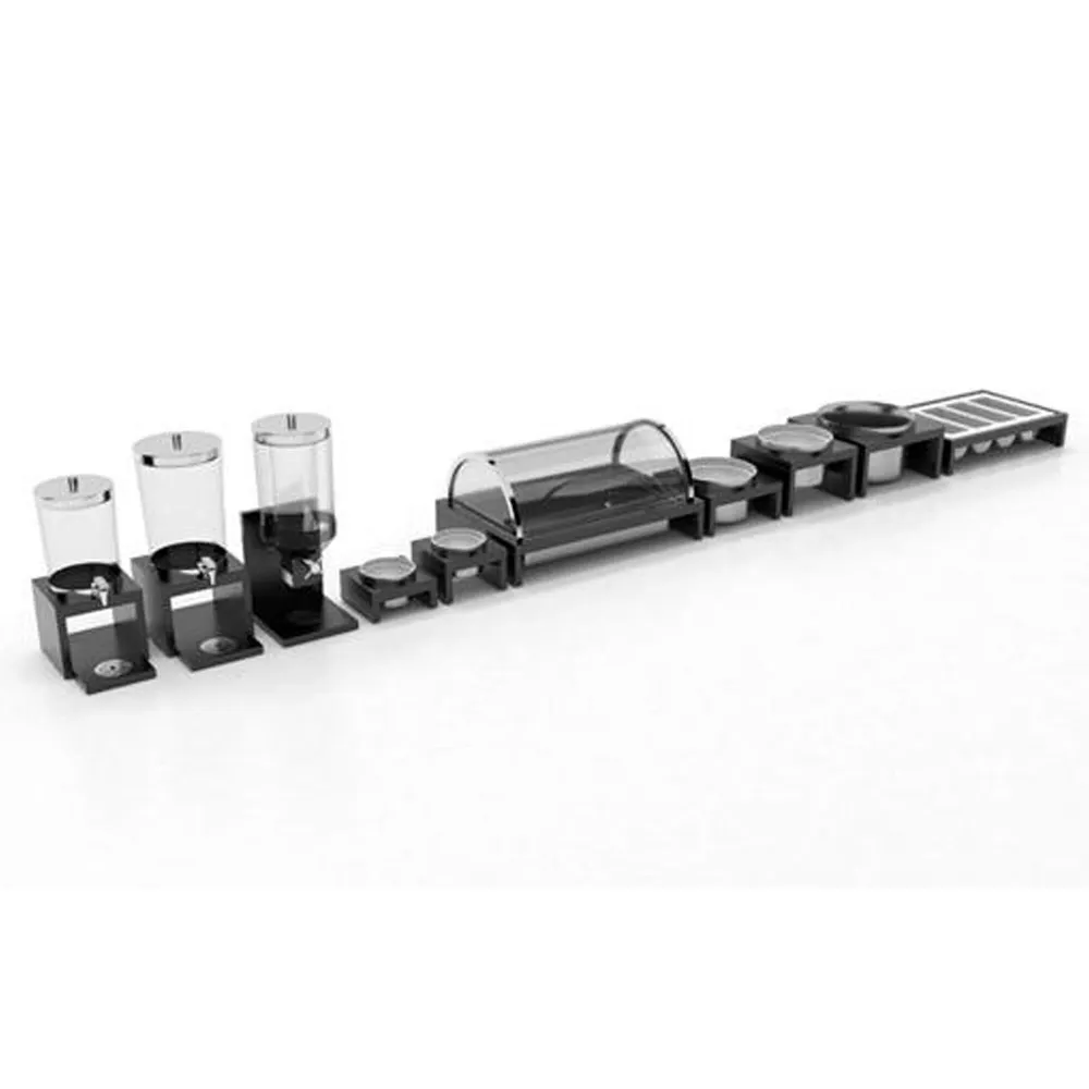 Ролтоп капак - BRIDGE - GN 1/1 - 635x425mm - Височина:310mm - вкл. дървена стойка, пластмасов контейнер, меламинова табла,...