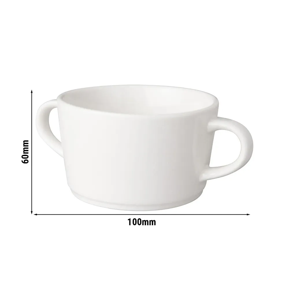 (6 бр.) BUDGETLINE - Чаша за супа Mammoet Neo - Ø 100мм - 300 ml - бяла