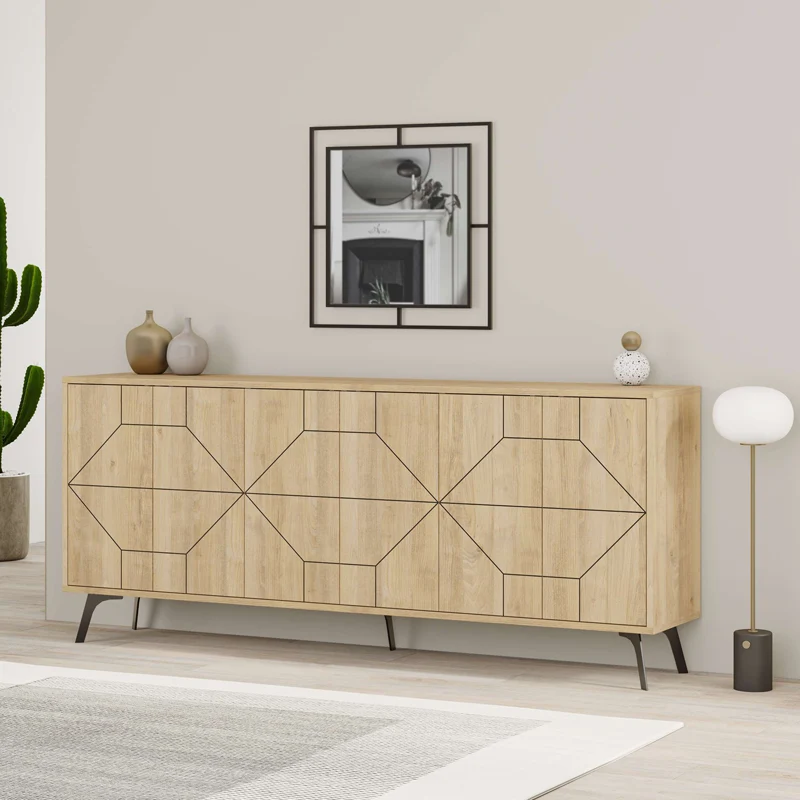 Бюфет Bufel в естествен цвят 181x35x77.4см