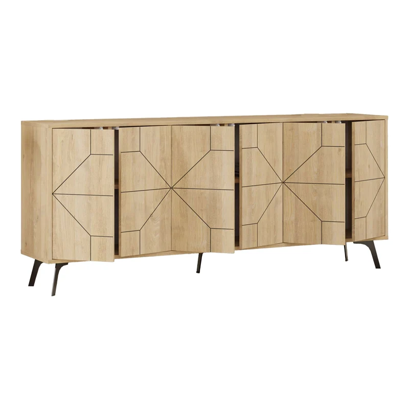 Бюфет Bufel в естествен цвят 181x35x77.4см