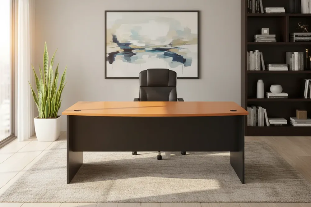 Професионално офис бюро CADAK 180x93.5x74.6 executive цвят сив дъб