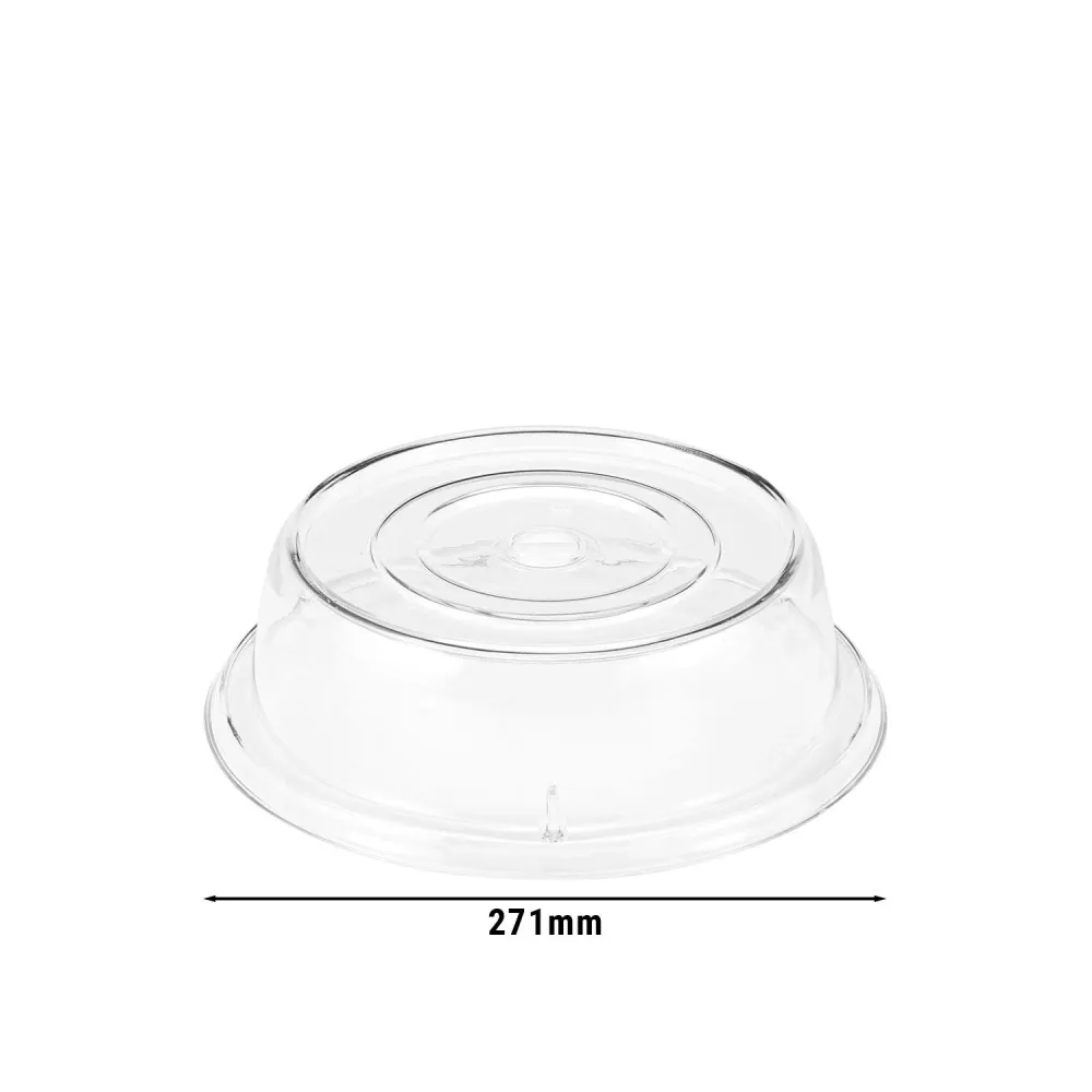 (12 броя) CAMBRO | CAMCOVERS® - Капак на плочата, изработен от Camwear® - Поликарбонат - ø 254mm - Прозрачен