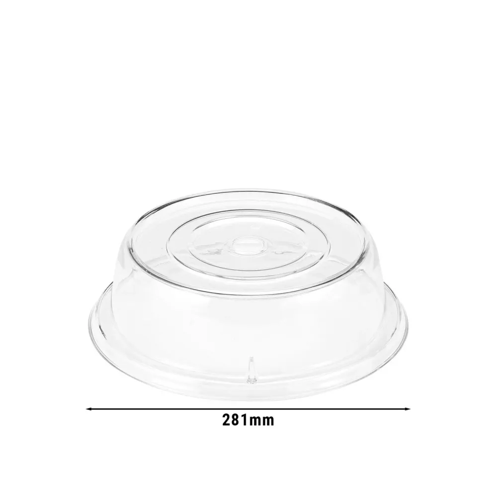 (12 броя) CAMBRO | CAMCOVERS® - Капак на плочата, изработен от Camwear® - Поликарбонат - ø 268mm - Прозрачен