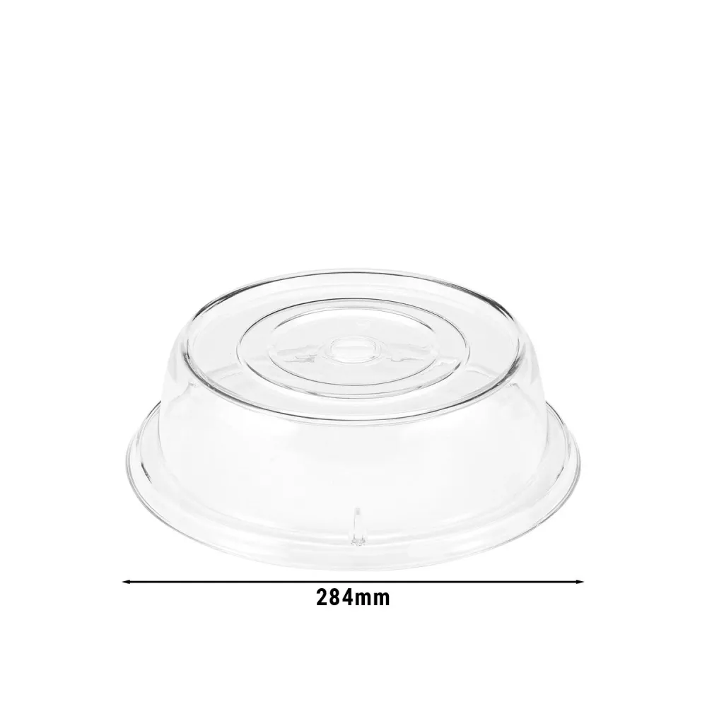 (12 броя) CAMBRO | CAMCOVERS® - Капак на плочата, изработен от Camwear® - Поликарбонат - ø 270mm - Прозрачен