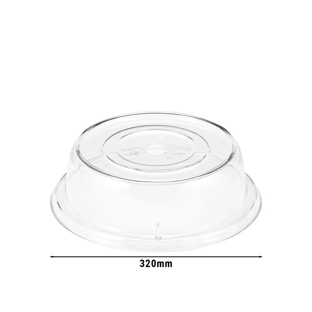 (12 броя) CAMBRO | CAMCOVERS® - Капак на плочата, изработен от Camwear® - Поликарбонат - ø 308mm - Прозрачен