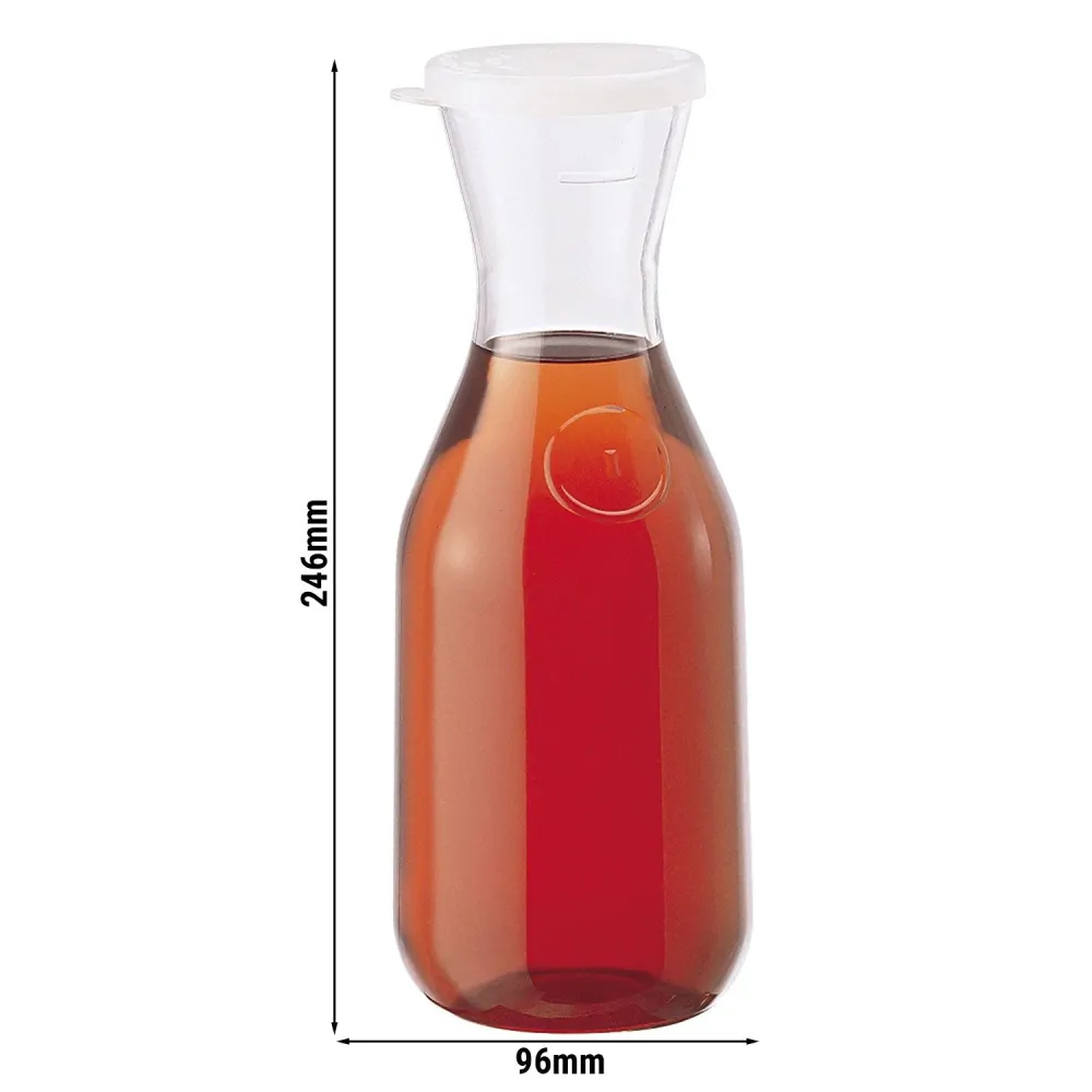 (12 броя) CAMBRO | CAMLITER® - Карафа за напитки - 1 литър - с капак