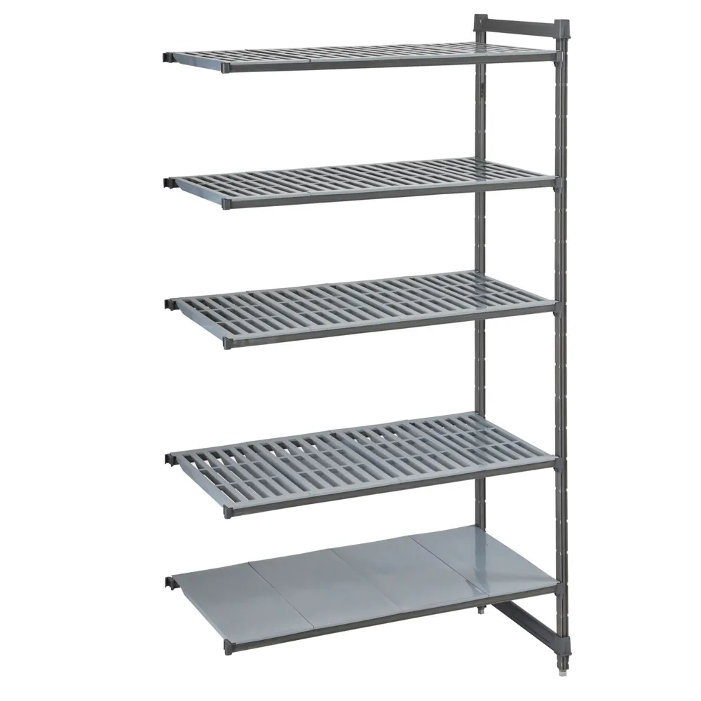 CAMBRO | Camshelving® - Basics Plus - Допълнителен рафт - 1175 мм - с 4 прореза и 1 затворен рафт