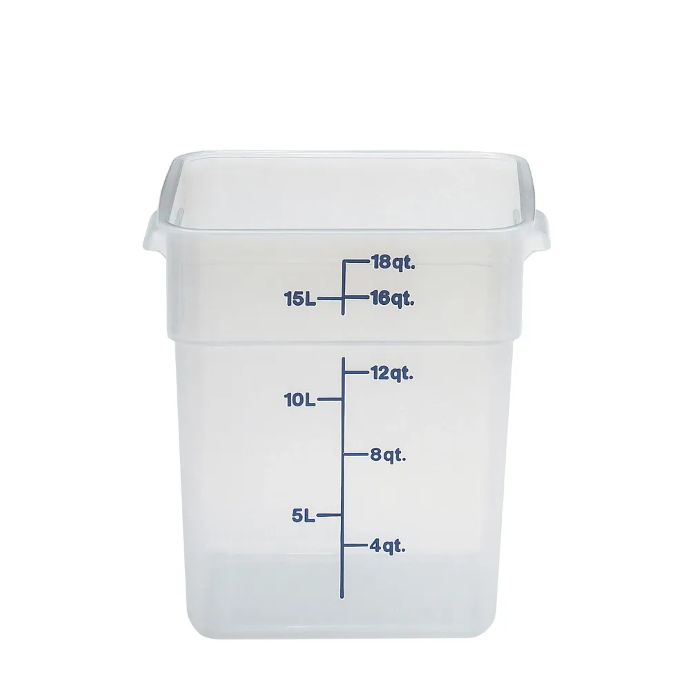 (6 броя) CAMBRO | CAMSQUARES® - Контейнер - 17,2 литра - Прозрачен