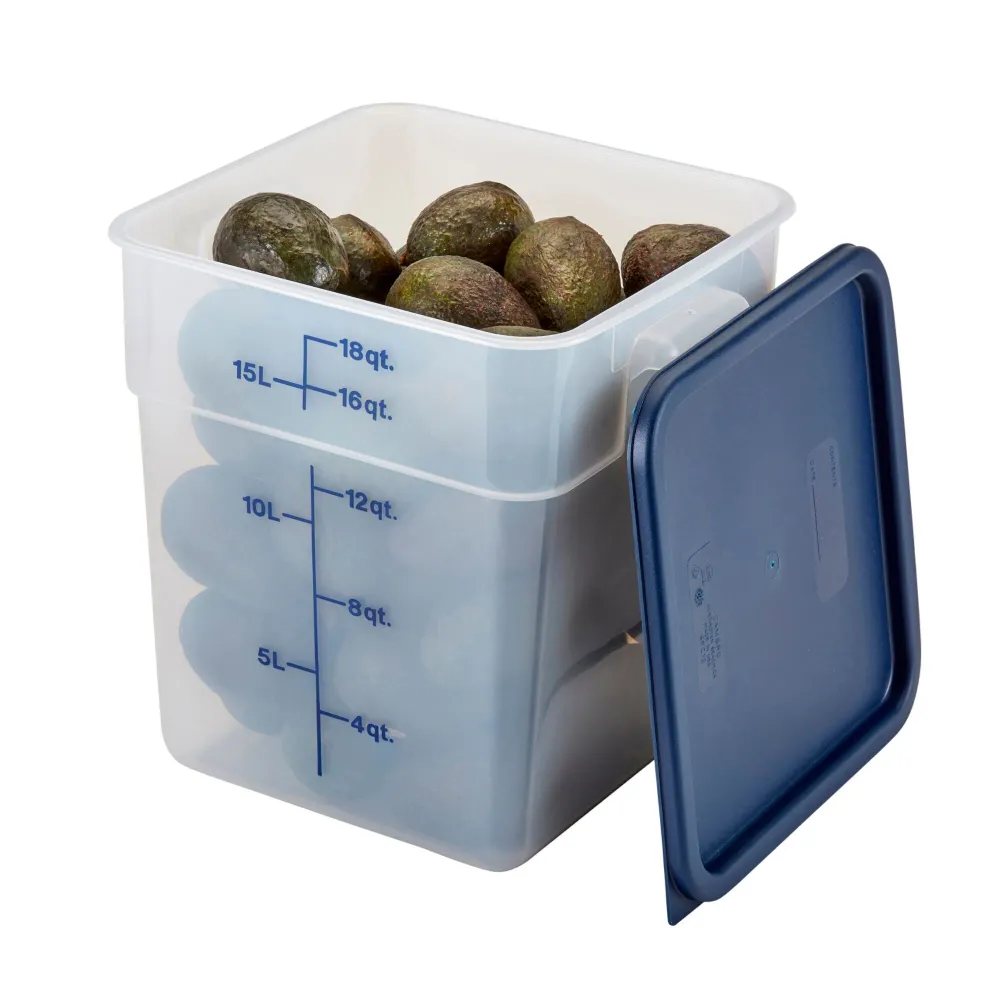 (6 броя) CAMBRO | CAMSQUARES® - Контейнер - 17,2 литра - Прозрачен