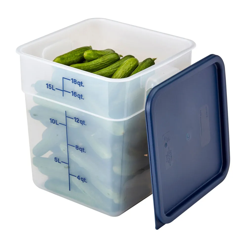 (6 броя) CAMBRO | CAMSQUARES® - Контейнер - 17,2 литра - Прозрачен