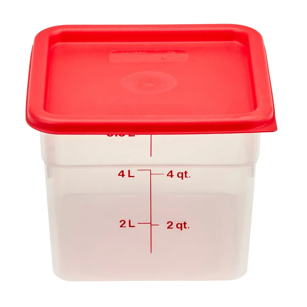 (6 броя) CAMBRO | CAMSQUARES® - Контейнер - 5,7 литра - Прозрачен