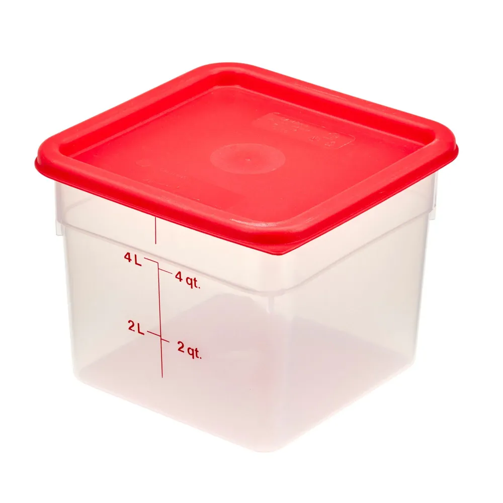 (6 броя) CAMBRO | CAMSQUARES® - Контейнер - 5,7 литра - Прозрачен