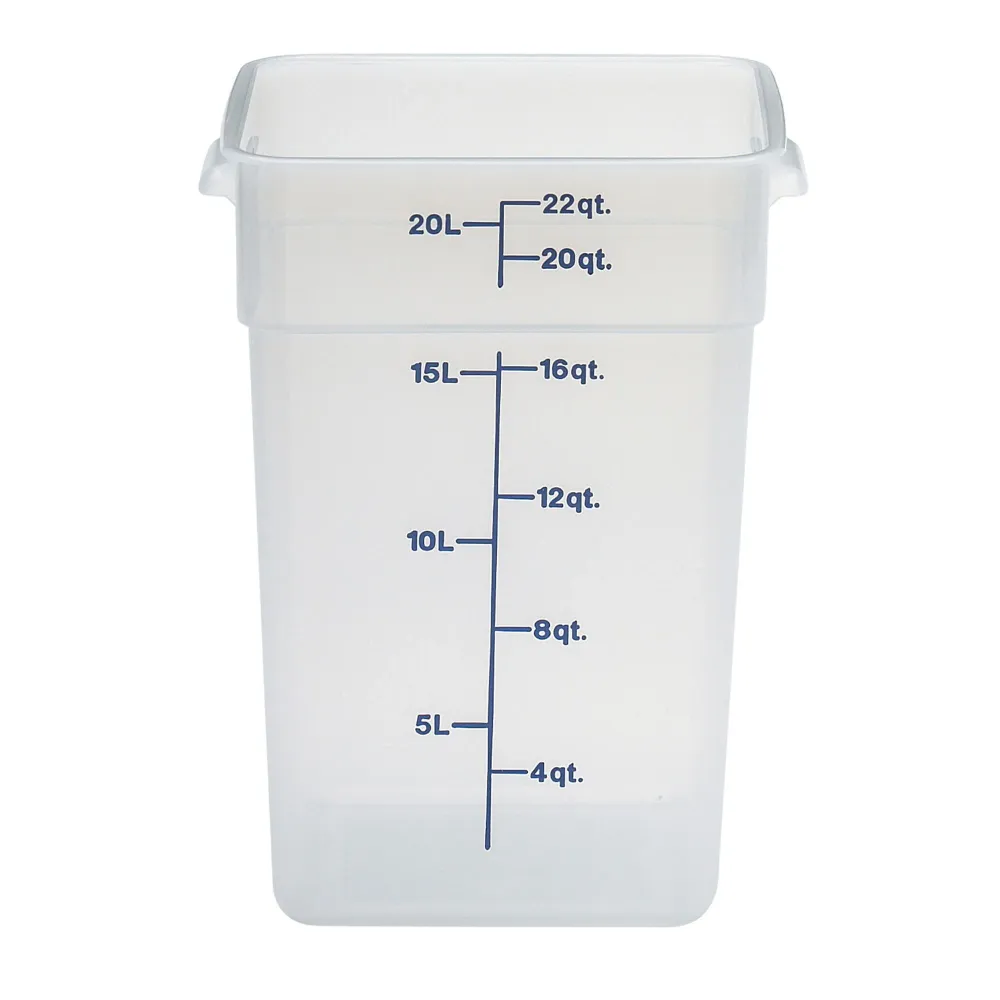 (6 броя) CAMBRO | CAMSQUARES® - Контейнер - 20, 8 литра - Прозрачен