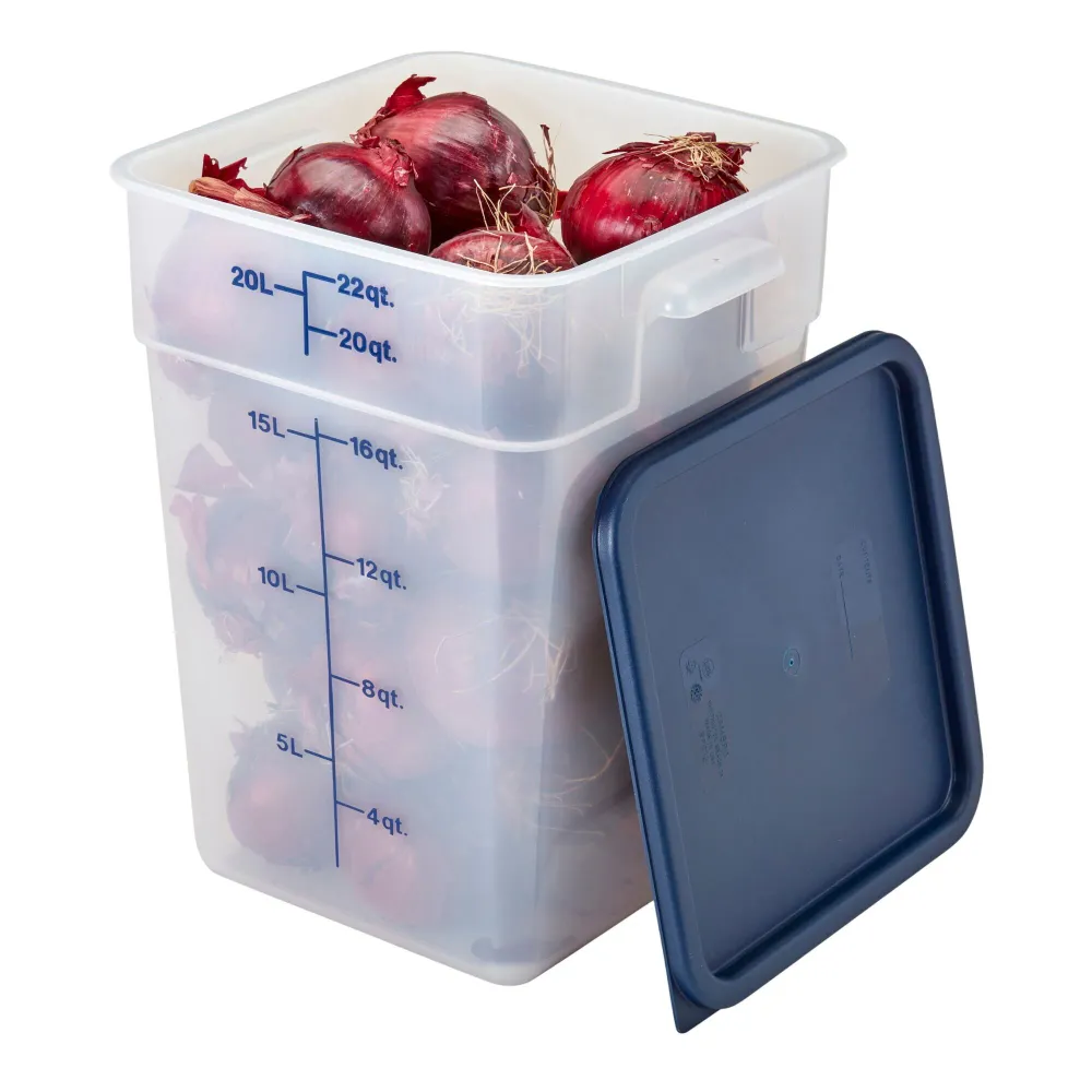 (6 броя) CAMBRO | CAMSQUARES® - Контейнер - 20, 8 литра - Прозрачен