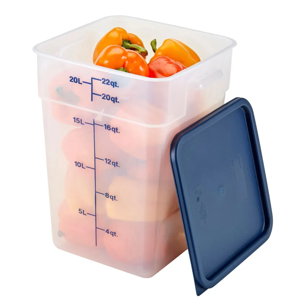 (6 броя) CAMBRO | CAMSQUARES® - Контейнер - 20, 8 литра - Прозрачен