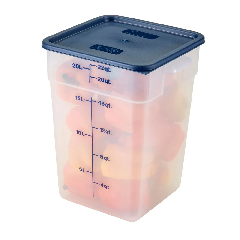 (6 броя) CAMBRO | CAMSQUARES® - Контейнер - 20, 8 литра - Прозрачен