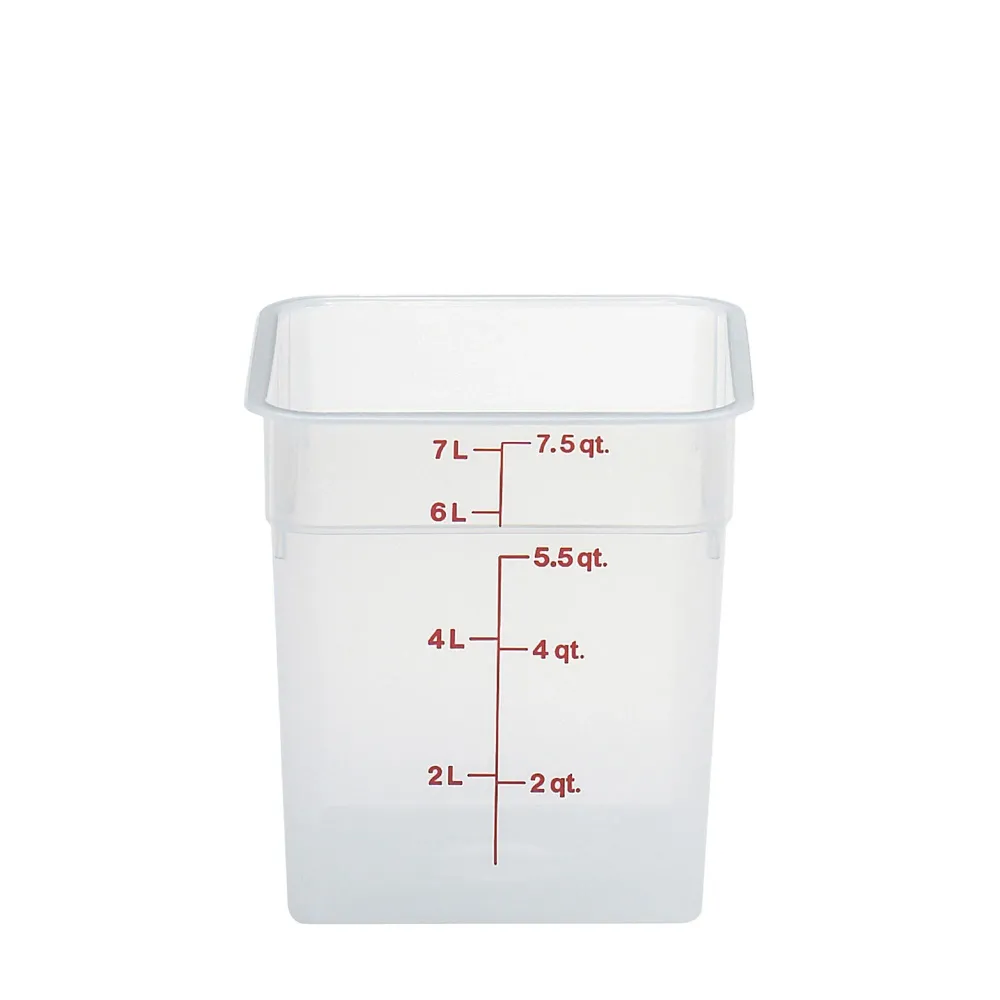 (6 броя) CAMBRO | CAMSQUARES® - Контейнер - 7,6 литра - Прозрачен