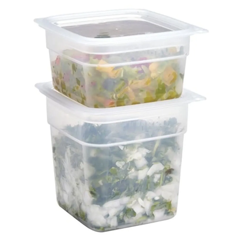 CAMBRO | CAMSQUARES® - Комплект контейнери FreshPro - 8 части - 2 пъти по 0,95 литра и 2 пъти по 0,47 литра - Прозрачен