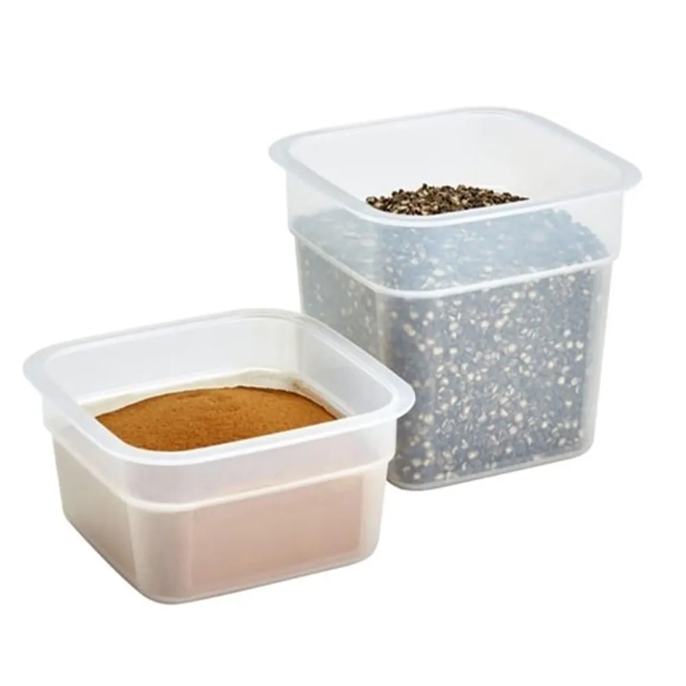 CAMBRO | CAMSQUARES® - Комплект контейнери FreshPro - 8 части - 2 пъти по 0,95 литра и 2 пъти по 0,47 литра - Прозрачен