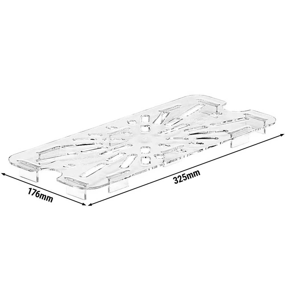 (6 броя) CAMBRO | Camview® - Кополимерна тавичка за капчици GN 1/3 - прозрачна - без BPA