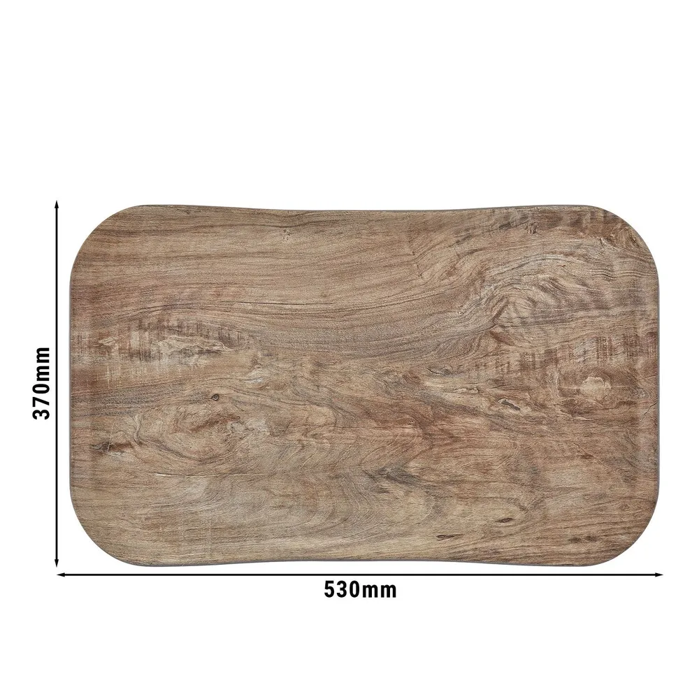 (12 броя) CAMBRO | CENTURY™ - Стъклопластова табла - правоъгълна - 530x370mm - ефект на светло маслиново дърво - гладка