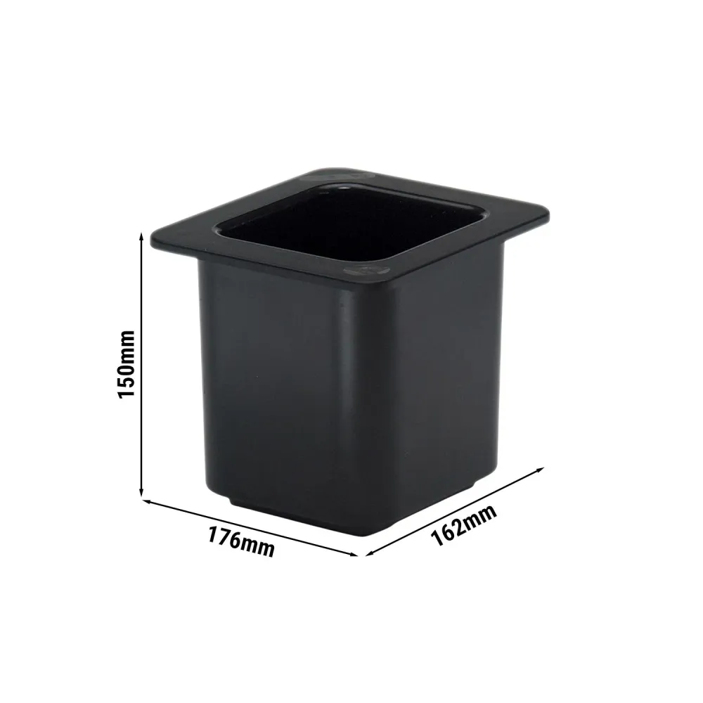 CAMBRO | ColdFest® - GN контейнер 1/6 - Черен - Височина 150 мм - ABS пластмаса