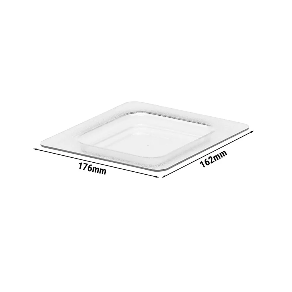 (2 броя) CAMBRO | ColdFest® - Плосък капак - GN капак 1/6 - Прозрачен