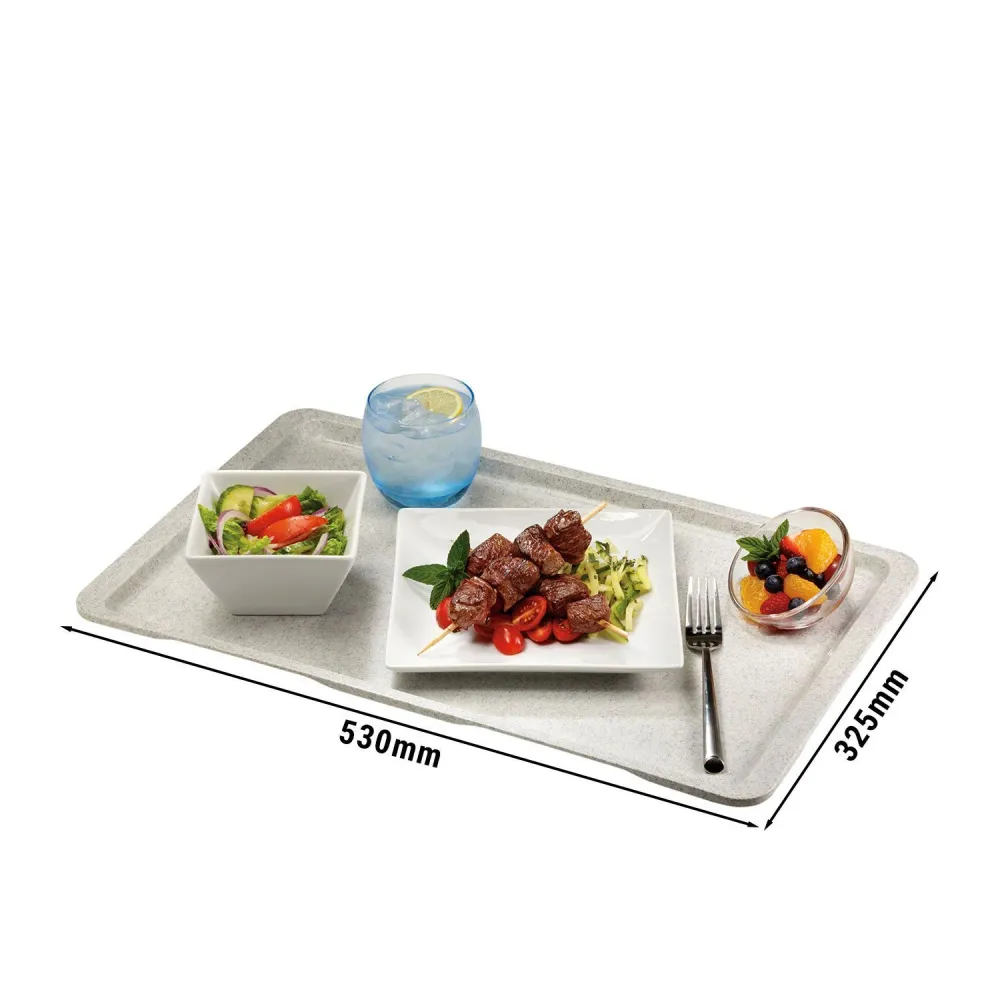 (12 броя) CAMBRO | Полиестерна табла Lite - GN 1/1 - заравнени ръбове - черен гранит