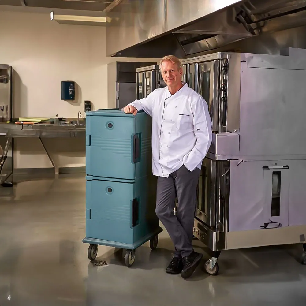 Cambro | ULTRA CAMCARTS® - Термоконтейнер за 8x GN 1/1 контейнери - шистово синьо