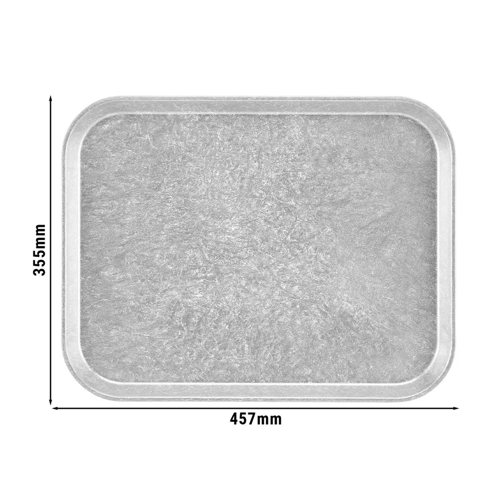 (12 броя) CAMBRO | Полиестерна табла Versa - правоъгълна - 457x355mm - висок профил - светлосива