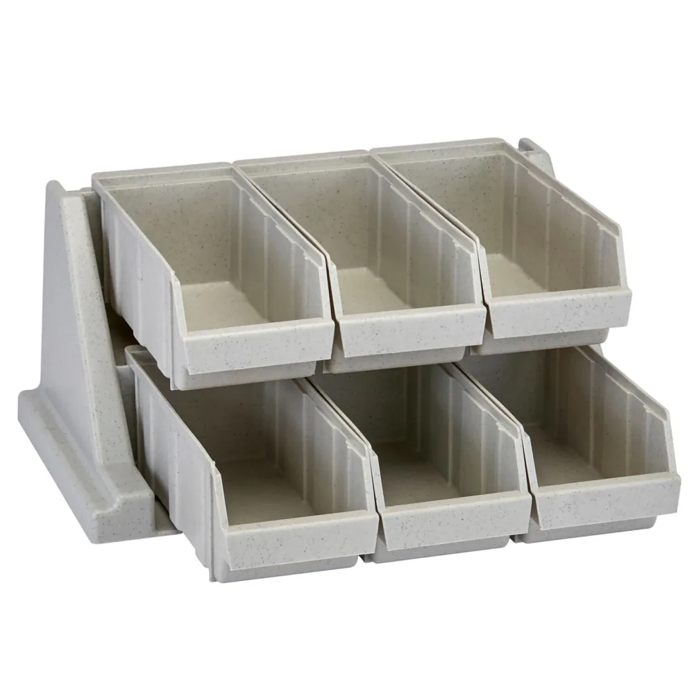 CAMBRO | Органайзер Versa - малък рафт с 6 кошници - 511x488mm - сив на петна
