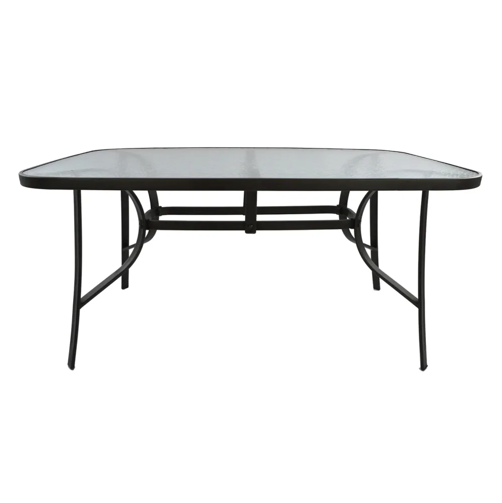 Комплект за хранене CAMEL от 5 части с маса 150x90 и 4 стола/кафяв
