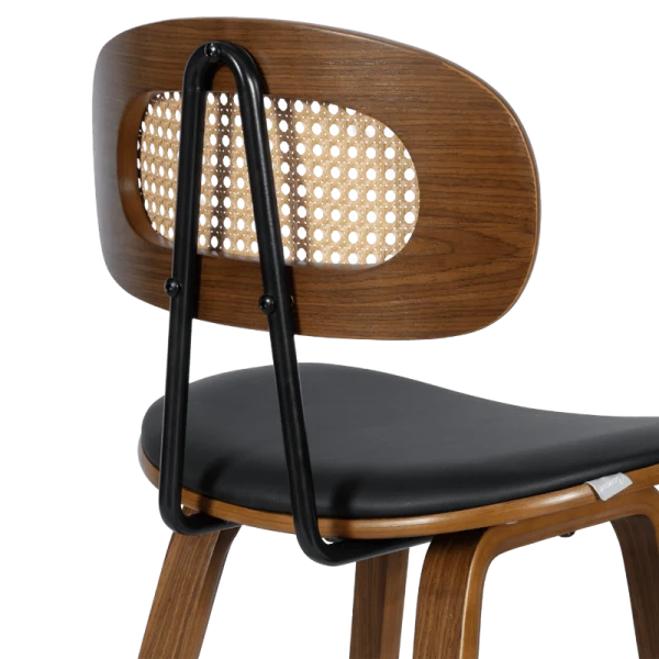 Бар стол Carmen 4029 - орех/черен