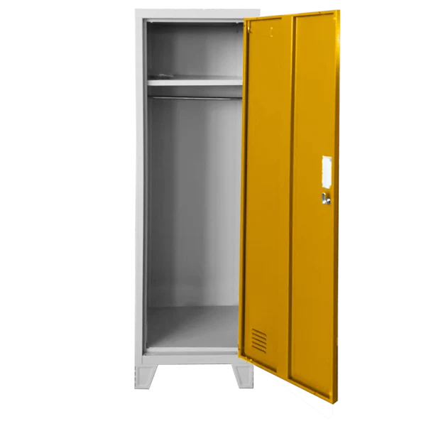 Метален шкаф Carmen CR-1604-1 JZ - Сив / оранжев
