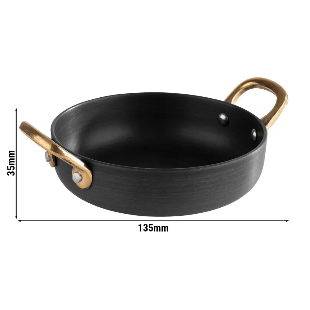(6 бр.) Сервизно тиганче - CASTORO - 0.3l - Ø 135mm - Височина:35mm - сиво - 135x135x35mm