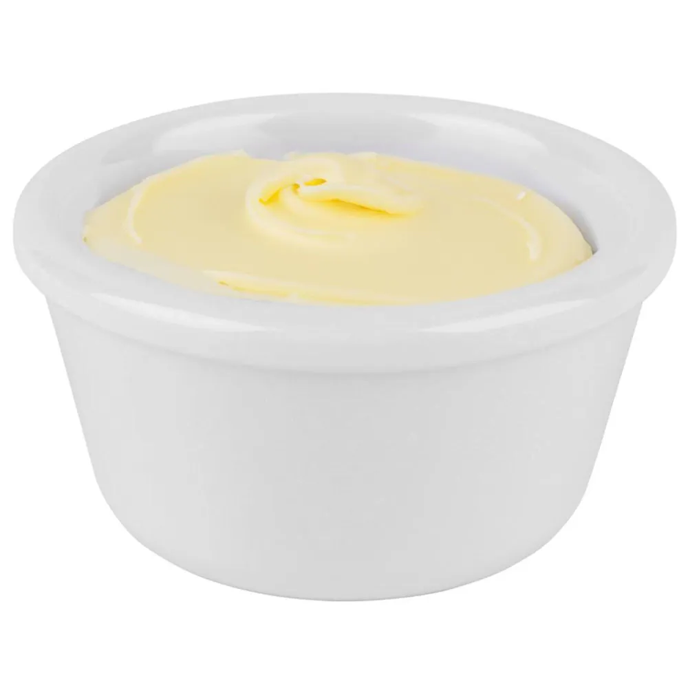 (24 бр.) Купички за сос - CASUAL - Меламин - 120ml - кръгла - Ø85mm - Бял