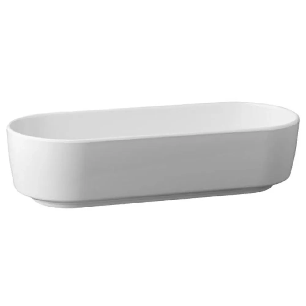 (6 бр.) Купа - CASUAL - Меламин - 1L - 265x105mm - Дълбочина: 65mm - Бяло