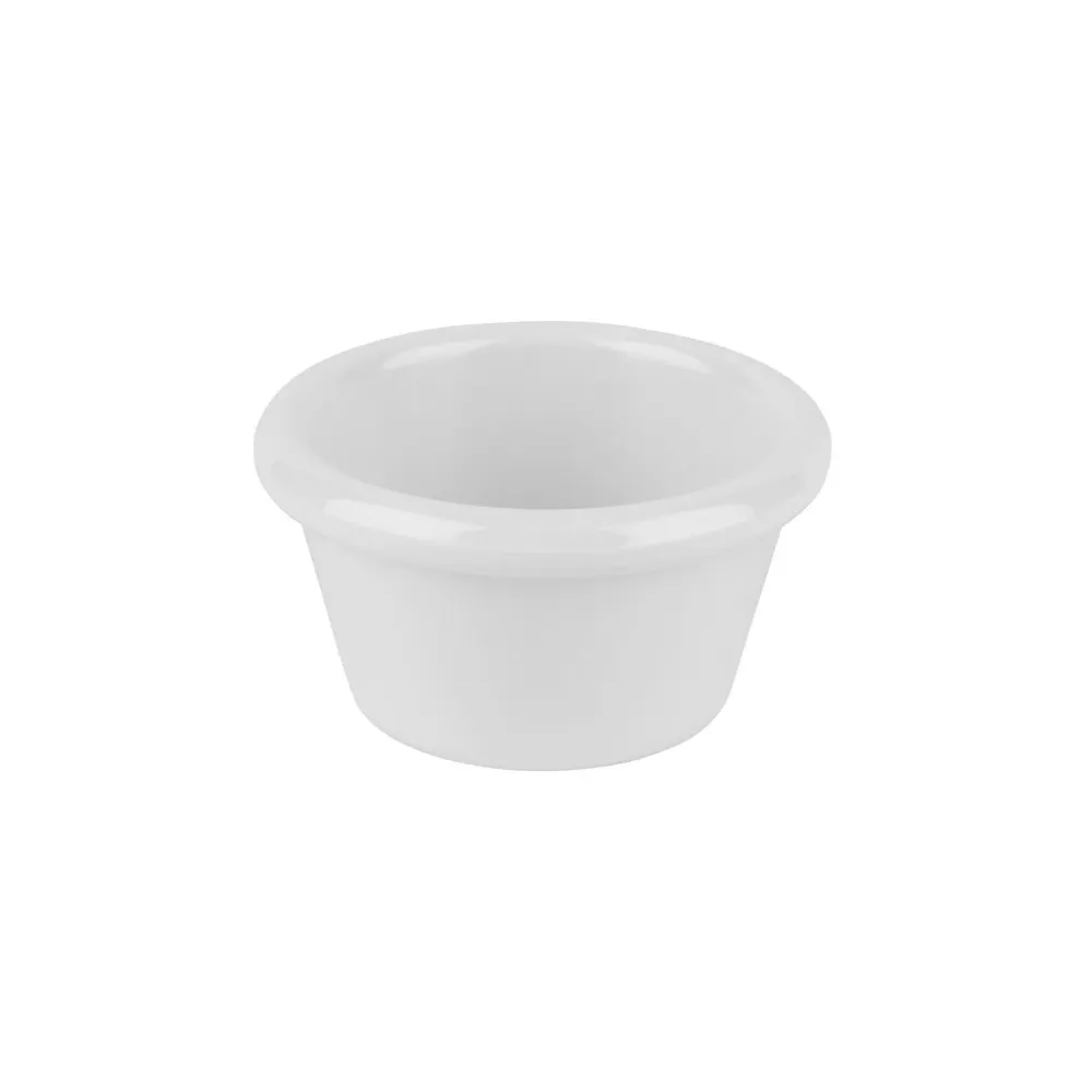 (24 бр.) Купички за сос - CASUAL - Меламин - 70ml - кръгла - Ø75mm - Бял