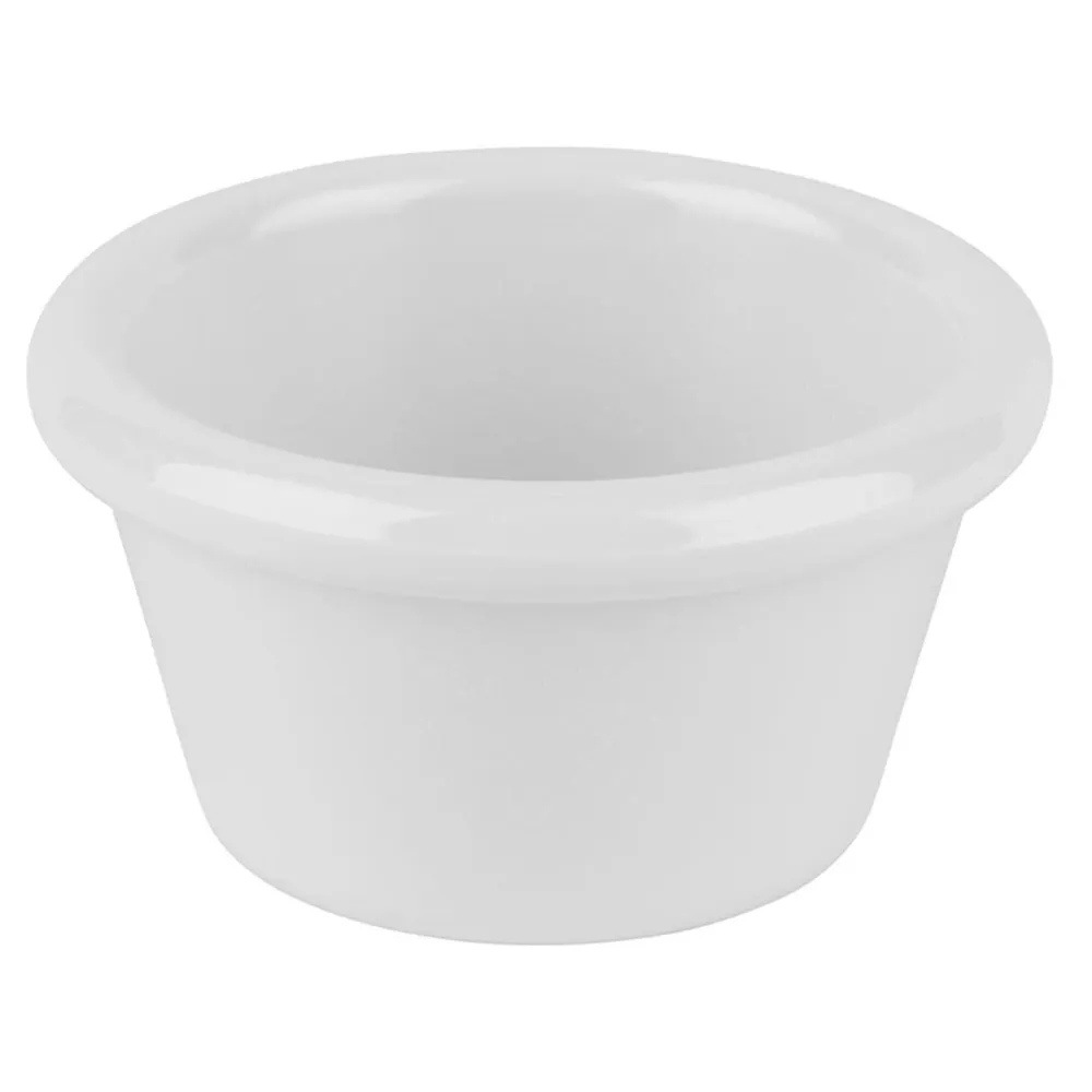 (24 бр.) Купички за сос - CASUAL - Меламин - 70ml - кръгла - Ø75mm - Бял