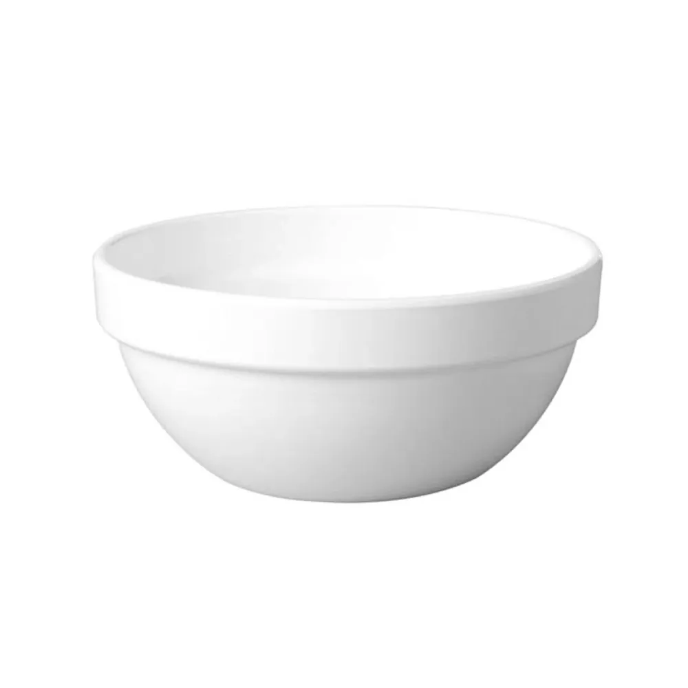 (6 бр.) Купичка - CASUAL MAXI - Меламин - 0.5L - Ø 140mm - Дълбочина: 65mm - Бяло